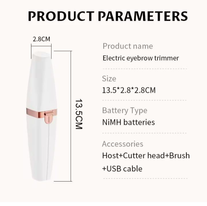 2 in 1 Battery Operated Eyebrow Trimmer