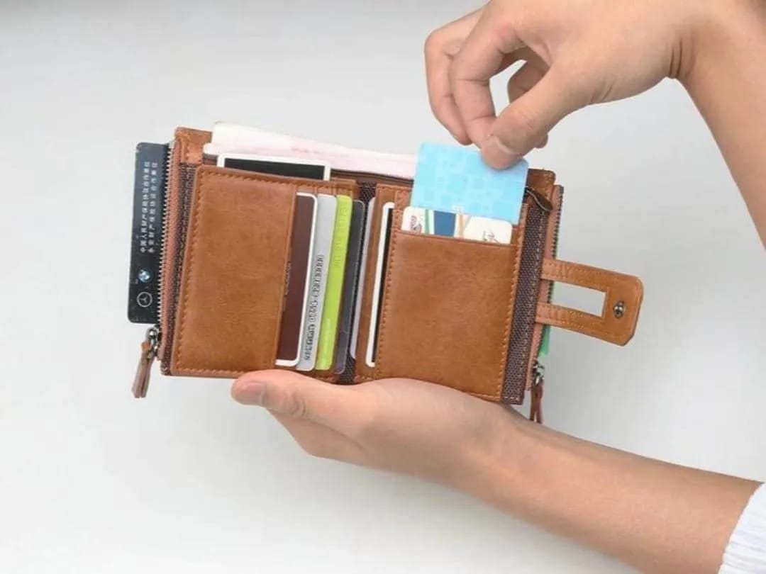 Men's Multicolor Leather Wallet