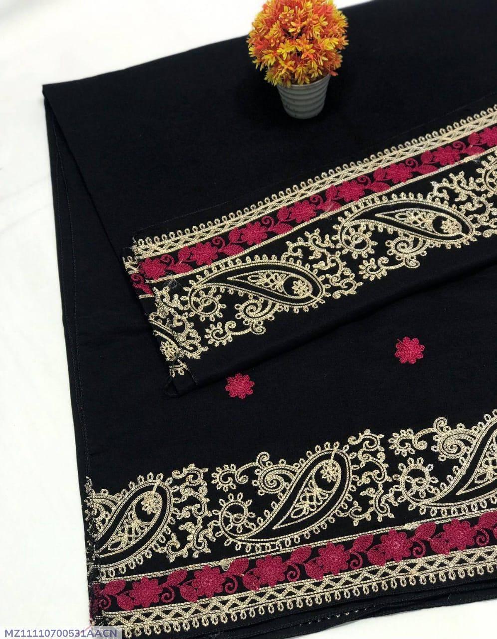 Women's Swiss Embroidered Shawl